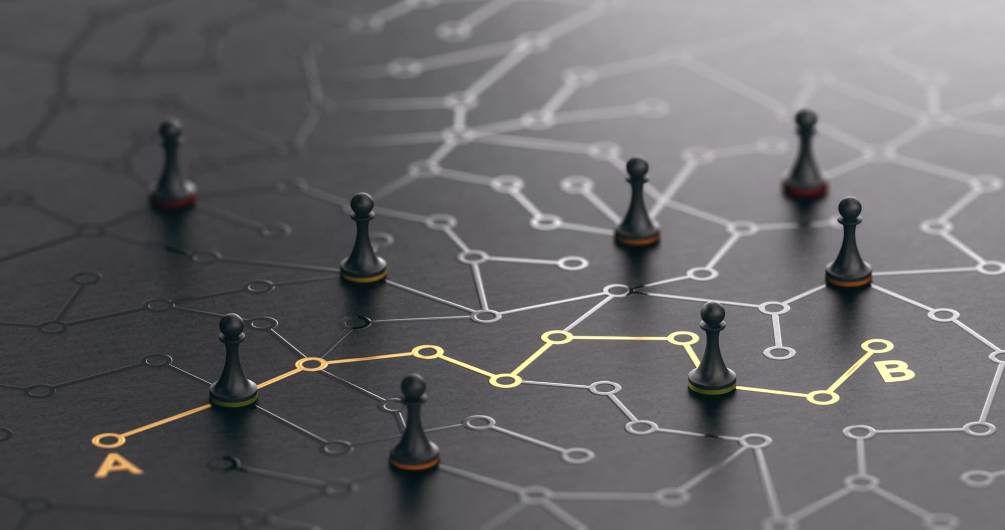 Strategy board with networked pieces — Why Choose Anchor Networks